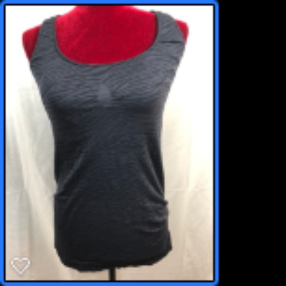 Danskin Now Scoop Neck Racerback Black Tank - Picture 1 of 5